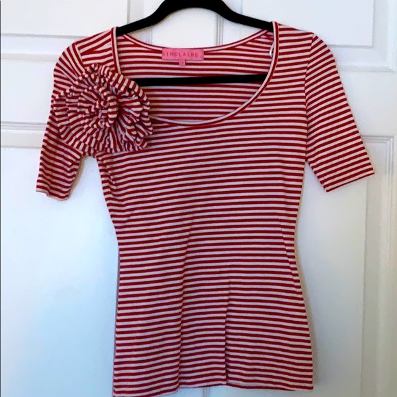 Red and white stripes top - Picture 1 of 2